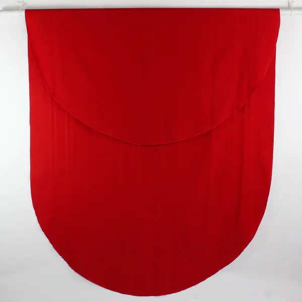 Unbranded Solid Red Color Fabric Tablecloth Oval Shaped 58" x 104"
