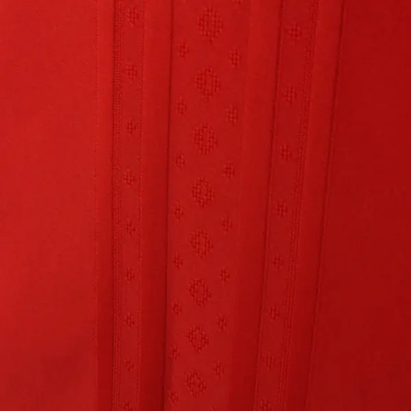 Unbranded Solid Red Color Fabric Tablecloth Oval Shaped 58" x 104"