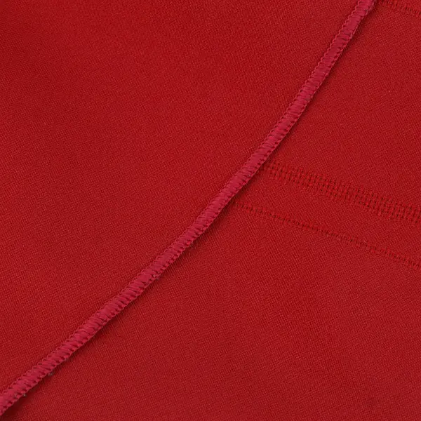 Unbranded Solid Red Color Fabric Tablecloth Oval Shaped 58" x 104"