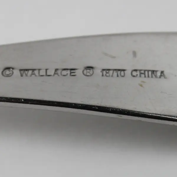 Lot Of 3 Wallace Silver Summerset Frost Oval Soup Spoons 18/10 SS 7" Long China