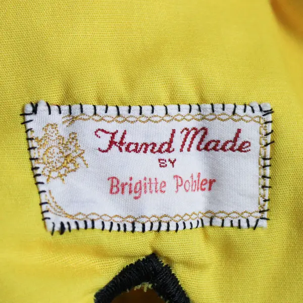 Handmade By Brigitte Pobler Yellow Lion Children's Quilt Throw Blanket 39" x 48"