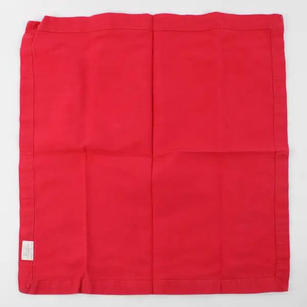 Lot Of 6 Park Imports Matching Solid Red Color Fabric Napkins 19" x 19"