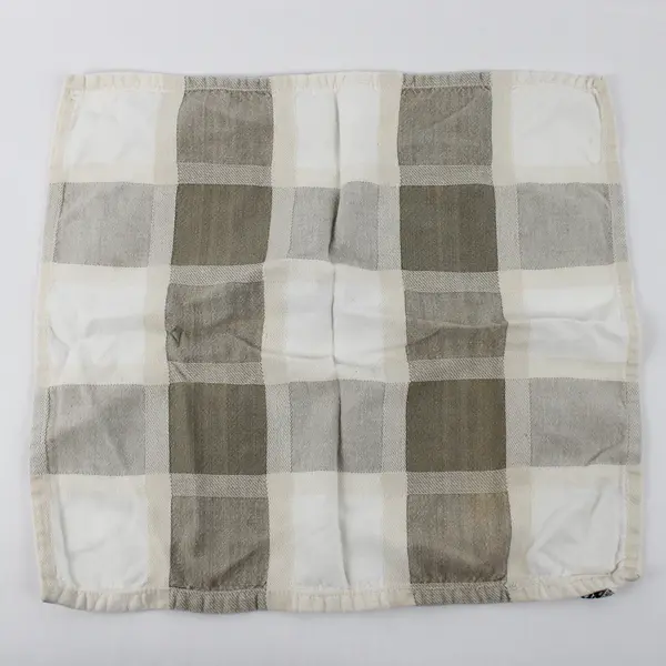 Lot Of 2 DII Matching Square Pattern Beige Fabric Kitchen Towel 17.5" x 16"