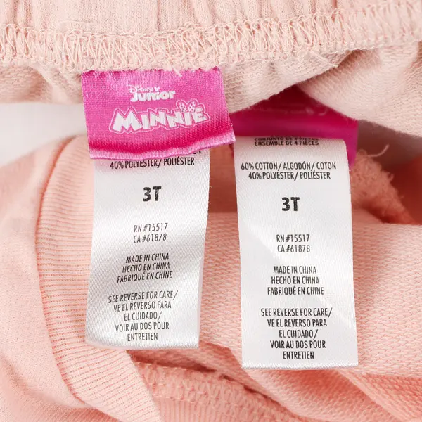 Disney Junior Minnie Mouse Pink 2-Pc Pajama Set Girls' Size 3T