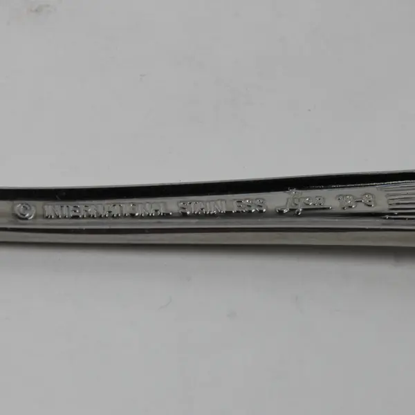 Lot of 2 International Silver Creation II 18/8 Stainless Oval Shaped Soup Spoons