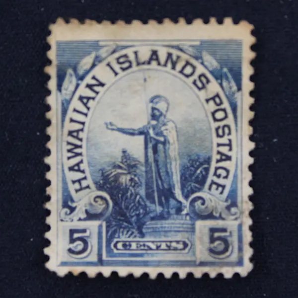 1899 Hawaii 5c King Kamehameha Statue Stamp #82 