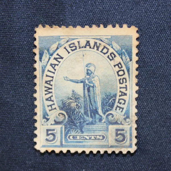 1899 Hawaii 5c King Kamehameha Statue Stamp #82 