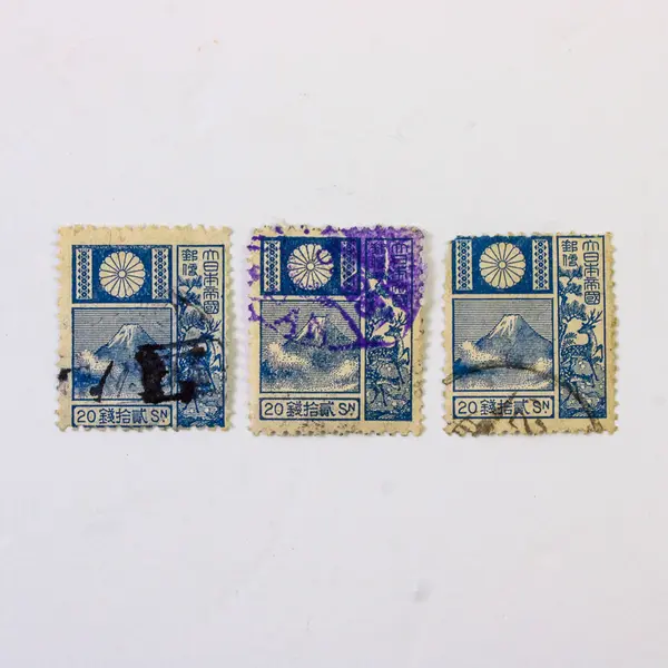 Lot Of 9 Japan Scenery 2 Sen 6 Sen 10 Sen 20 Sen Stamps Used Mt Fuji Nagoya