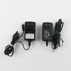 Lot of 2 AC Adapters 100-240V Power Supply Chargers 2.5x3x1.75 in Used Untested