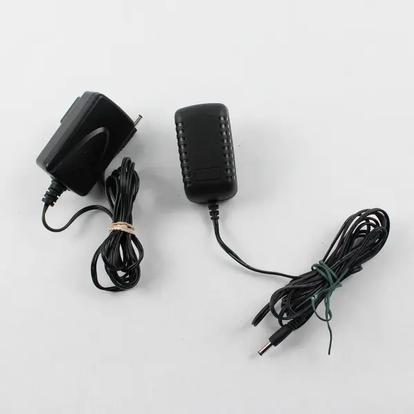 Lot of 2 AC Adapters 100-240V Power Supply Chargers 2.5x3x1.75 in Used Untested
