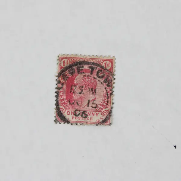 Cape Of Good Hope British Colony 1 Penny Stamp Used Cape Town Cancelation 