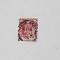 Cape Of Good Hope British Colony 1 Penny Stamp Used Cape Town Cancelation 