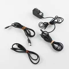 Lot of 3 USB Cords & AC Adapter 100-240V Parts Repair Good Pre-Owned