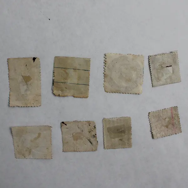 Lot Of 8 Japan Revenue Stamps Classic Period 