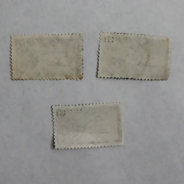 Lot Of 3 Mexico Airmail Eagle Man 20 Cent Stamps Used 1930s