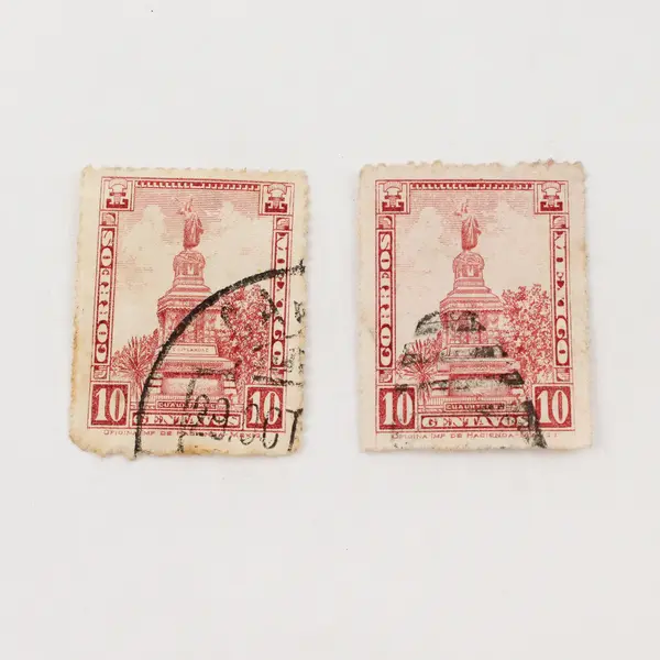 Lot Of 4 Mexico Cuauhtemoc Monument Columbus Monument Stamps Used 1920s