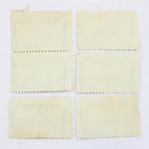 Lot Of 6 Philippines Islands USA Magellan's Landing 16 Centavos Stamps Used