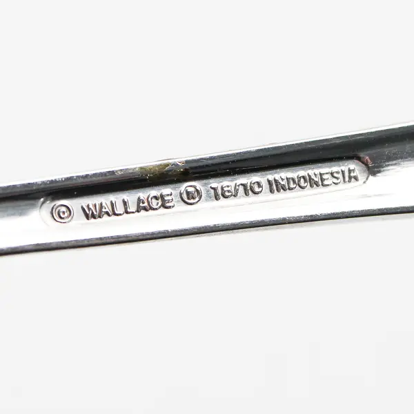 Lot of 2 Wallace Zenith-Frost Stainless Sugar Shell Spoon & Master Butter Knife