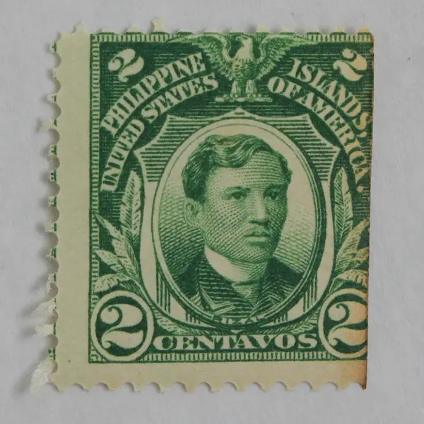 Lot of 5 Philippines USA 2 Centavos Stamp Pairs Jose Rizal Used