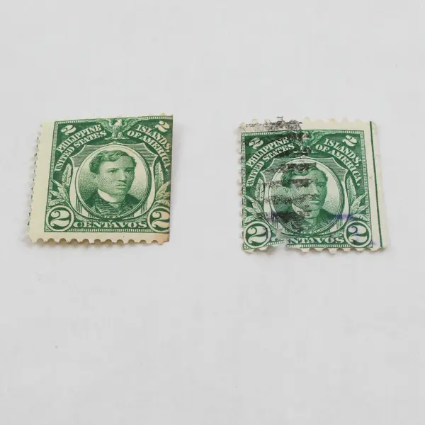 Lot of 10 Philippines USA 2 Centavos Stamps Jose Rizal Used
