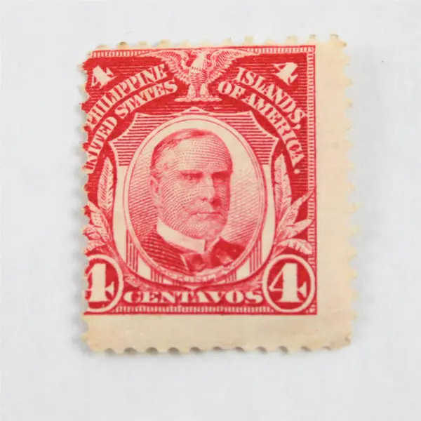 Lot Of 10 Philippines USA 4 Centavos Stamps Used William McKinley
