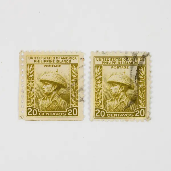 Lot Of 6 Philippines USA Stamps Used Abe Lincoln 