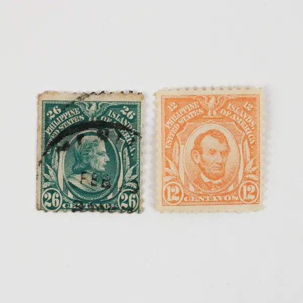 Lot Of 6 Philippines USA Stamps Used Abe Lincoln 