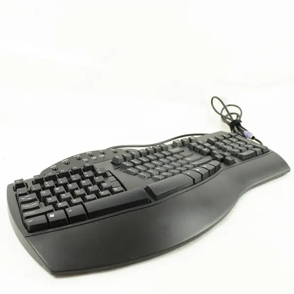 Perixx Periboard Wired Split Ergonomic Keyboard w/ Palm Rest Black