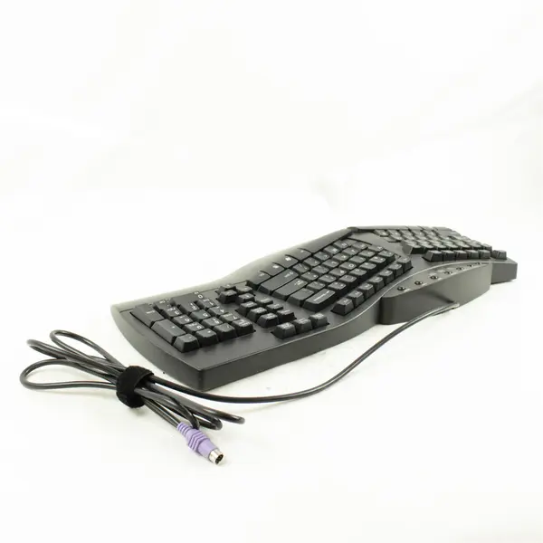 Perixx Periboard Wired Split Ergonomic Keyboard w/ Palm Rest Black