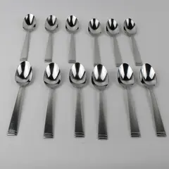 Lot of 12 Unbranded Tablespoons Stainless Steel Flatware 7.5"