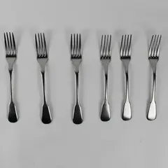 Lot of 6 J A Henckels HEN36 18/10 Stainless Dinner Forks 7.75" Rare HTF