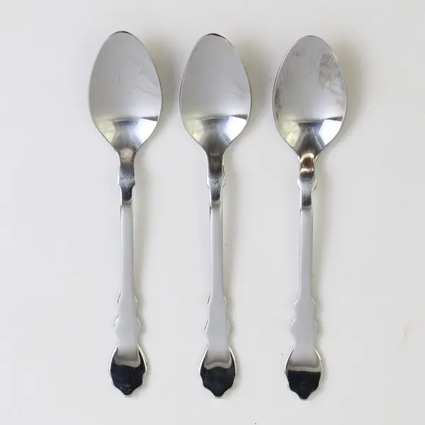 Lot of 3 Ikea Stainless Flatware Jelly/Jam Spoons 5" Unknown Pattern HTF Good