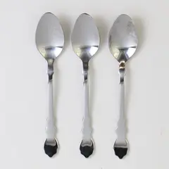 Lot of 3 Ikea Stainless Flatware Jelly/Jam Spoons 5" Unknown Pattern HTF Good