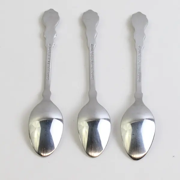 Lot of 3 Ikea Stainless Flatware Jelly/Jam Spoons 5" Unknown Pattern HTF Good