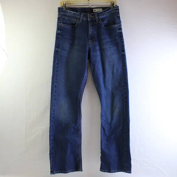 Wrangler Women's 30x30 Blue Medium Wash Relaxed Bootleg Denim Jeans