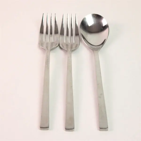 Lot of 3 Oneida Silver Dupree Pattern Stainless 2 Dinner Forks 1 Oval Soup Spoon