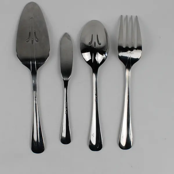 Lot of 4 Oneida Silver Draycott Pattern 18/10 Stainless Serving Utensils