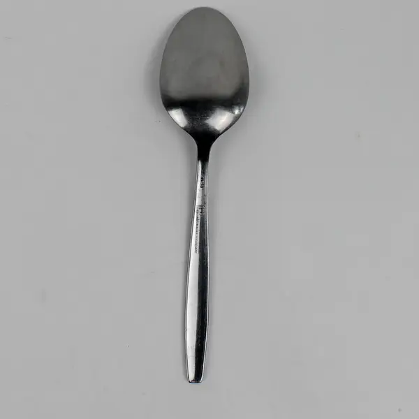 Pageant Harvest Pattern Stainless Black Accent Serving Spoon 8.5" Hard To Find 