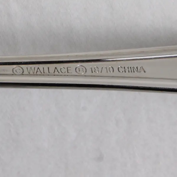 Lot Of 4 Wallace Silver Unknown Pattern 18/10 Stainless Salad Forks 7" HTF 