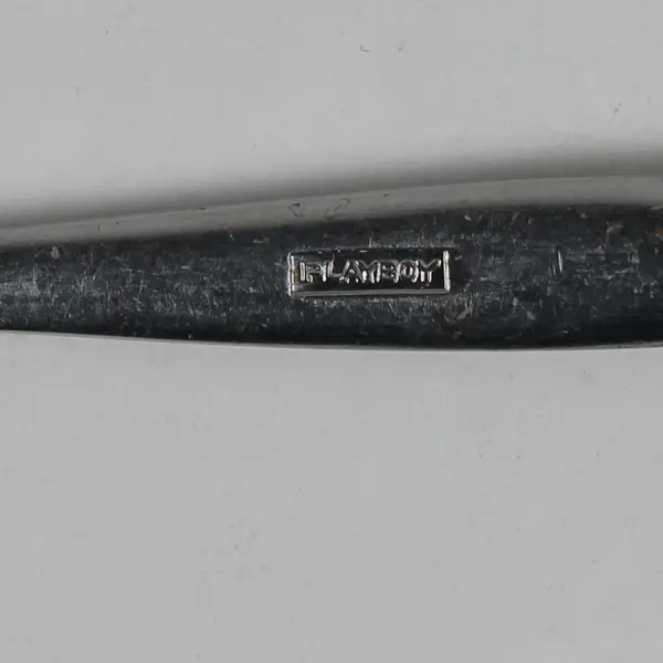 Rare Collectable Playboy Brand Silverware Stainless Teaspoon 6.75" Engraved Back
