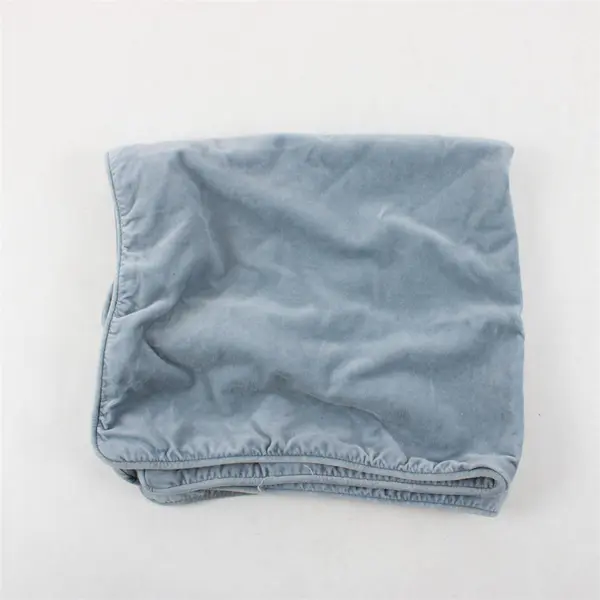 Lot Of 3 Ikea Sanela 65" x 65" Decorative Pillowcases Solid Color 2 Gray 1 Blue