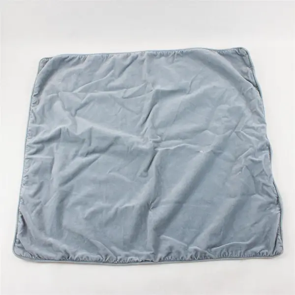 Lot Of 3 Ikea Sanela 65" x 65" Decorative Pillowcases Solid Color 2 Gray 1 Blue