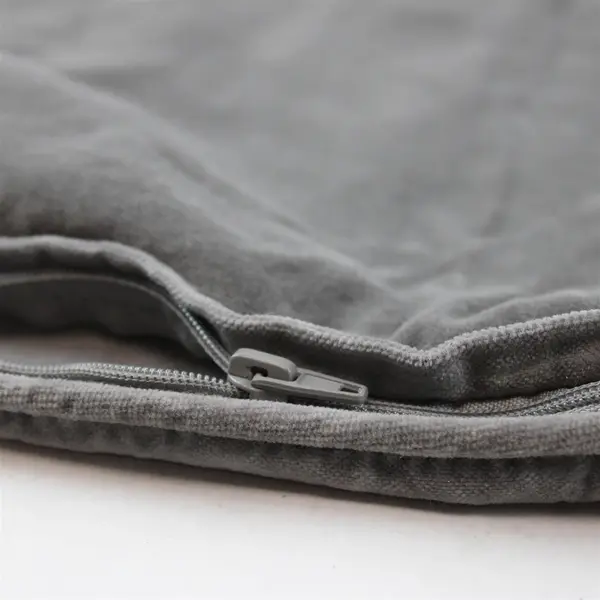 Lot Of 3 Ikea Sanela 65" x 65" Decorative Pillowcases Solid Color 2 Gray 1 Blue