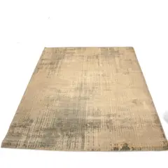 KAS Aura Design 7201 Ivory Grey Area Rug 7'7" x 5'3" Unused Made in Turkey