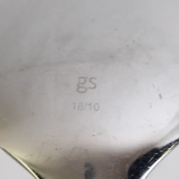 5 Gourmet Settings Chute River Pattern 18/10 SS Oval Soup Spoons 8.25" Rare HTF