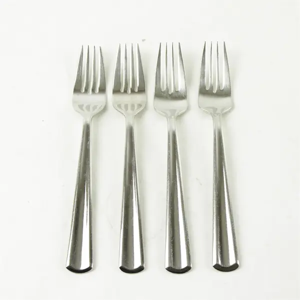 Lot 4 Gourmet Settings Chute River Pattern 18/10 SS Salad Forks 7.25" Rare HTF