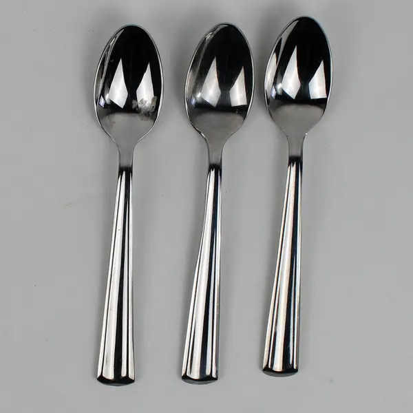 Lot of 3 Gourmet Settings Chute River Pattern 18/10 SS Teaspoons 7.25" Rare HTF