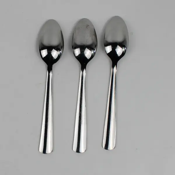 Lot of 3 Gourmet Settings Chute River Pattern 18/10 SS Teaspoons 7.25" Rare HTF