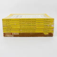 Vintage Lot of 9 National Geographic Magazines 1940 Missing April July Oct