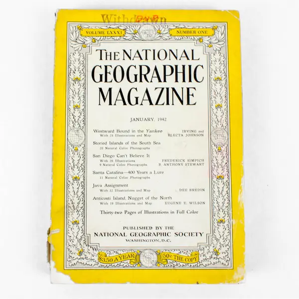 Vintage Lot of 3 National Geographic Magazines 1942 January June & December